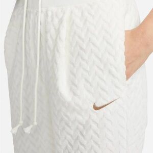 White and Gold Nike Sweatpants